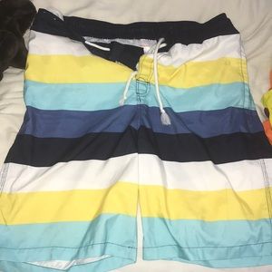 Target striped swim shorts